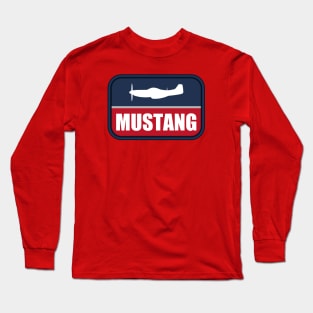 P-51 Mustang Patch Long Sleeve T-Shirt